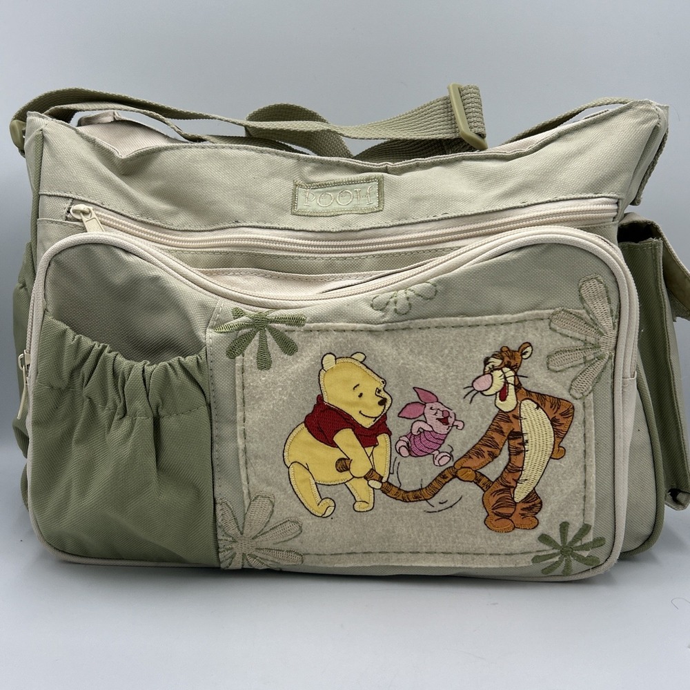 Vintage Y2K Disney Winnie The Pooh & Friends Diaper Bag Embroidered Piglet